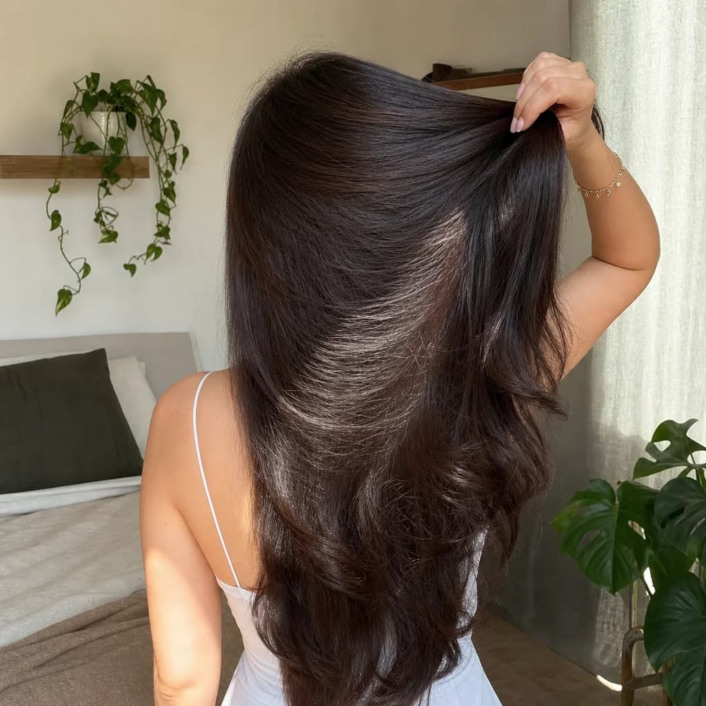 Customer photo shared by Olivia M. after using the Saebom scalp ritual bar