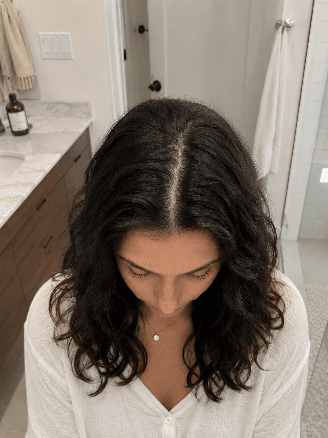 Customer photo shared by Sofia L. after using the Saebom scalp ritual bar